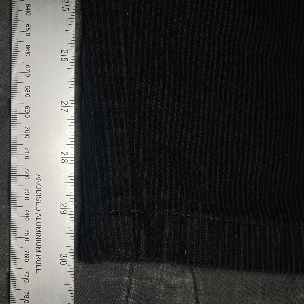 Vans Pants Mens Medium 33x30 Black Corduroy Loose Tapered Fit Skater Streetwear - Picture 7 of 9